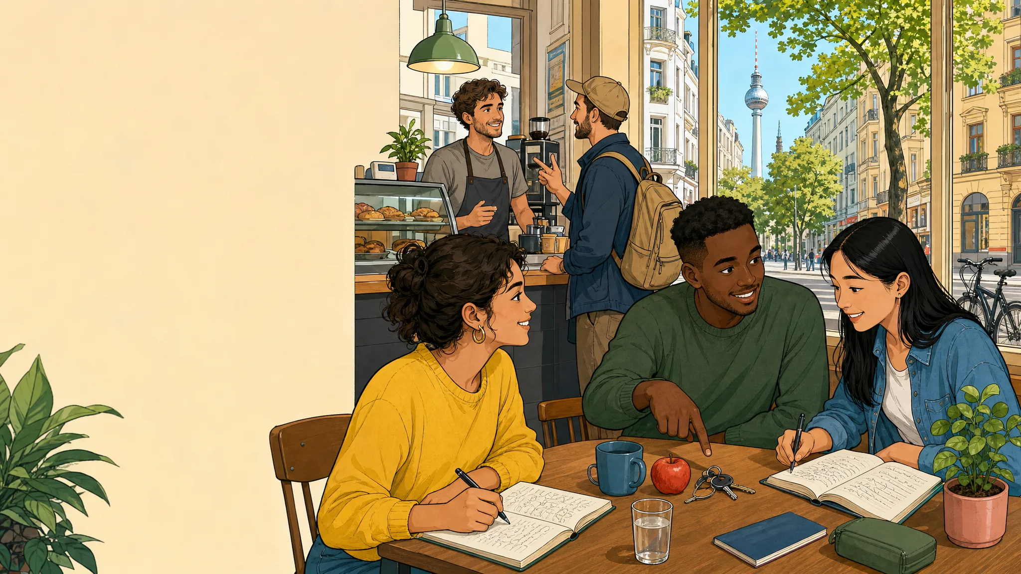 BesserStudy Deutsch-Lernszene für A1